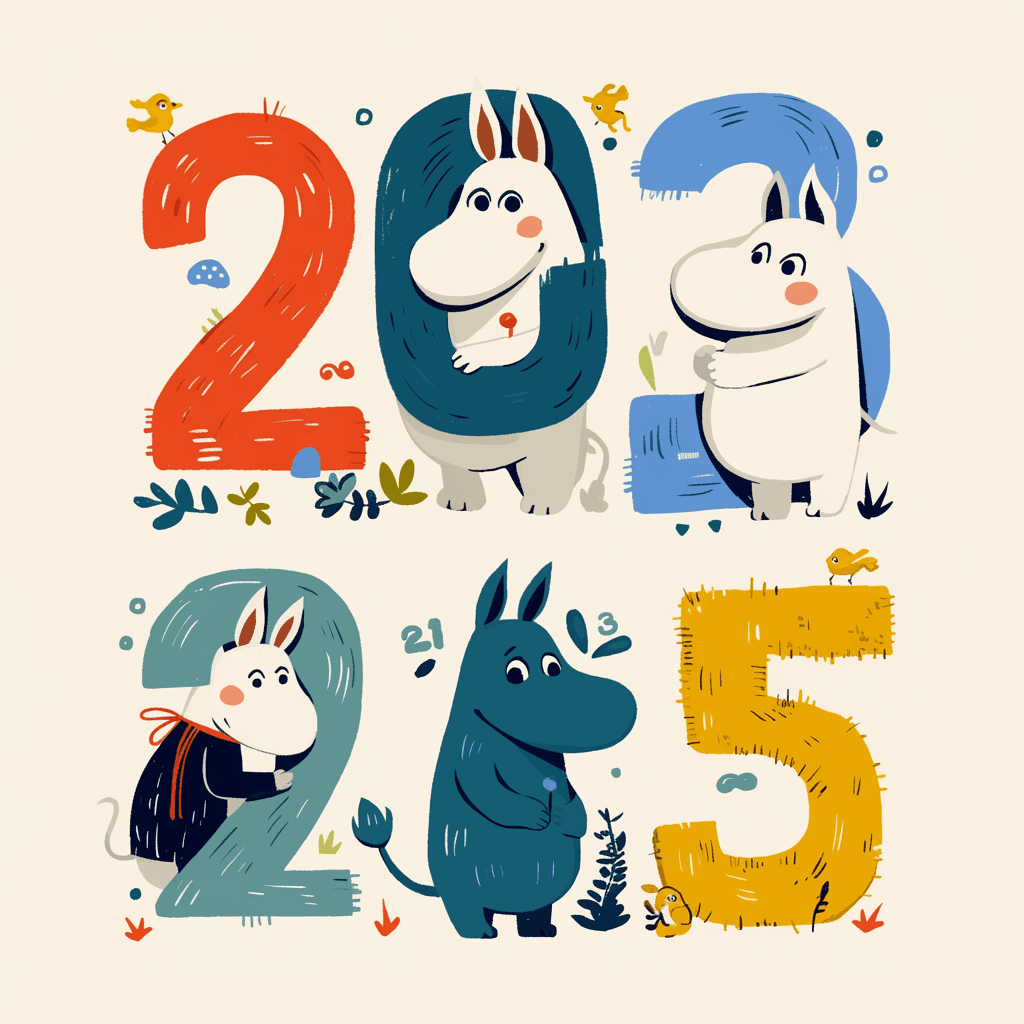 Animal Number 029 original repeating artwork