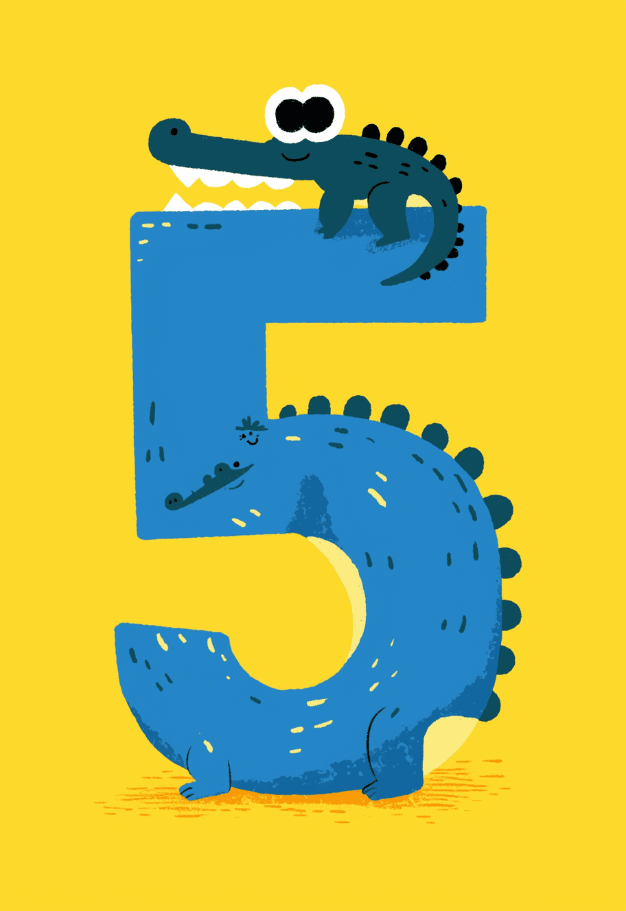 Animal Number 002 original repeating artwork