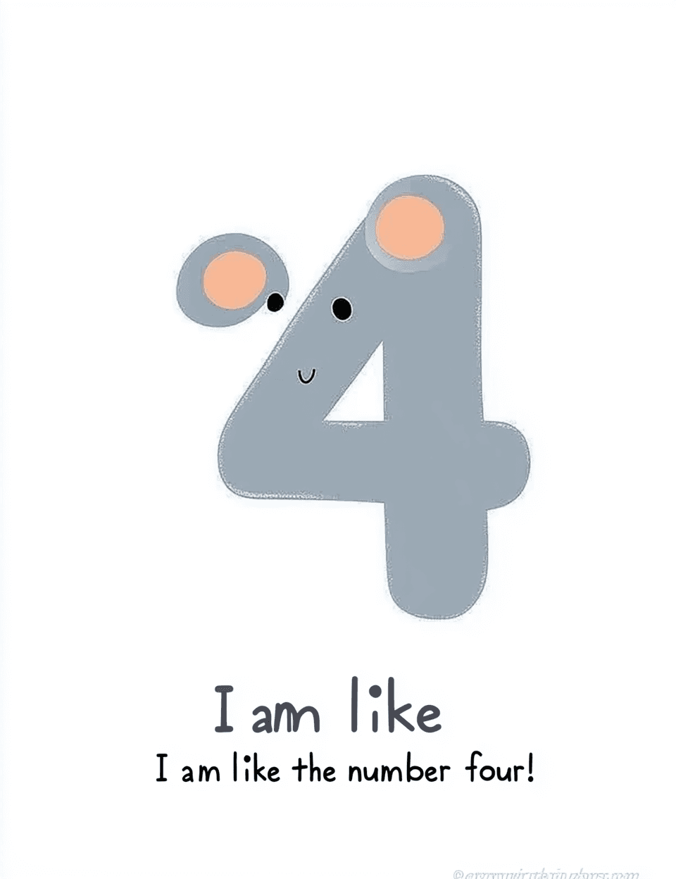 Animal Number 084 original repeating artwork
