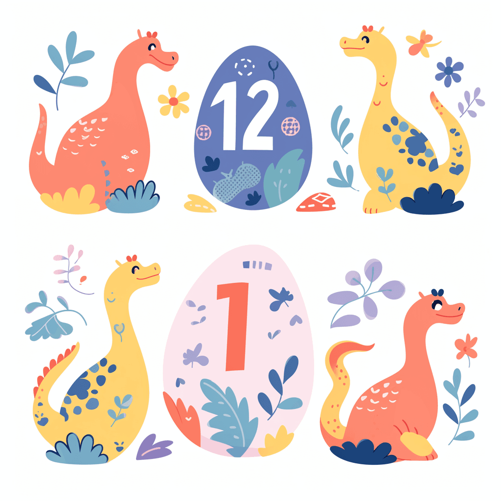 Animal Number 025 original repeating artwork