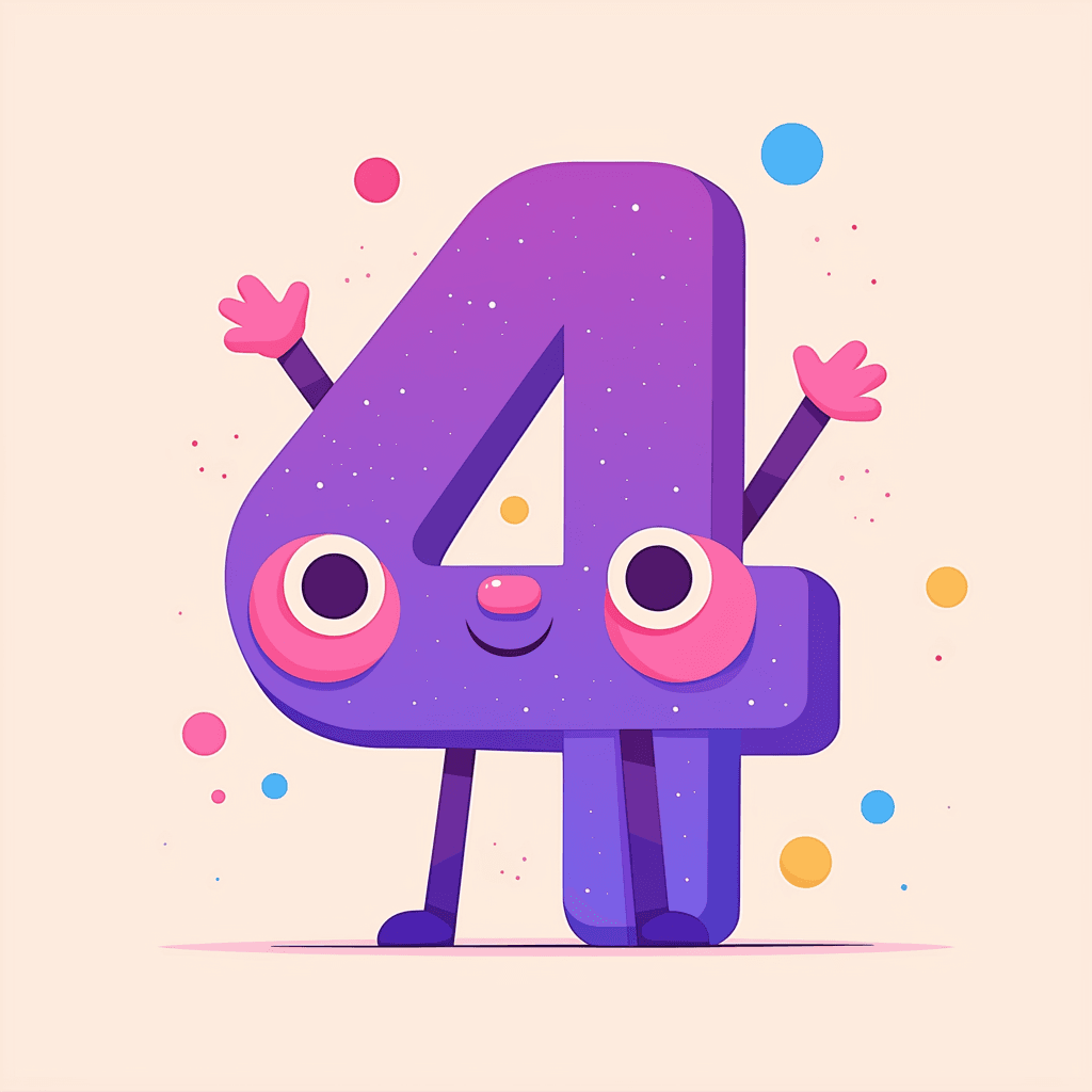 Cute Number North original repeating artwork