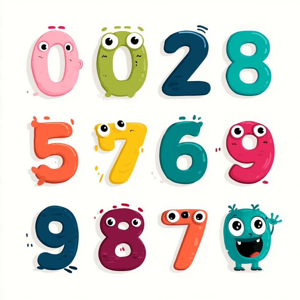 Animal Number 090 original repeating artwork