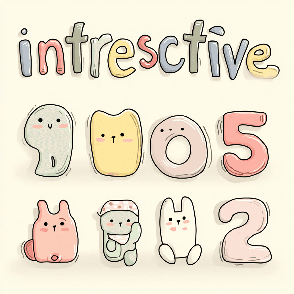 Animal Number Show original repeating artwork