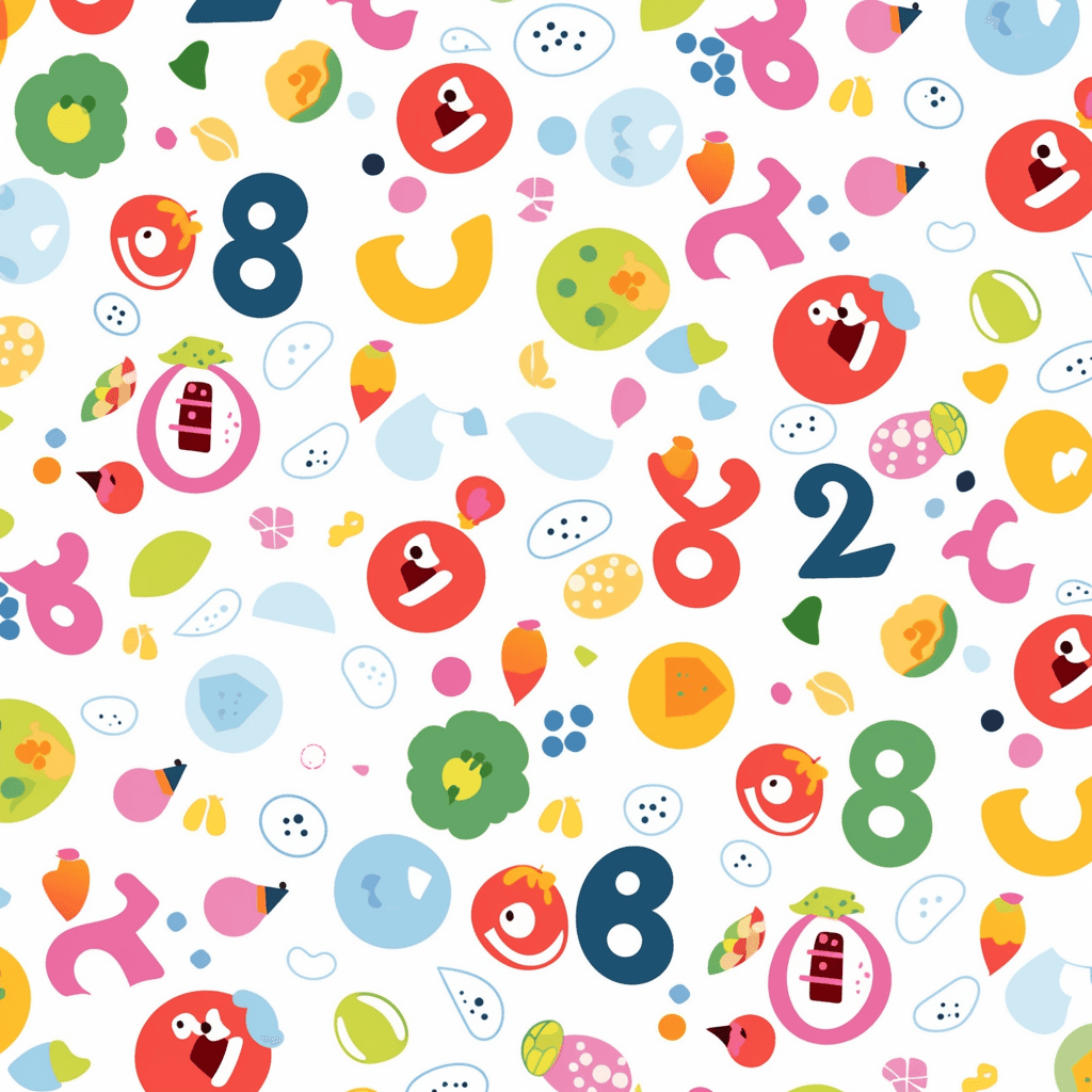 Animal Number 110 original repeating artwork