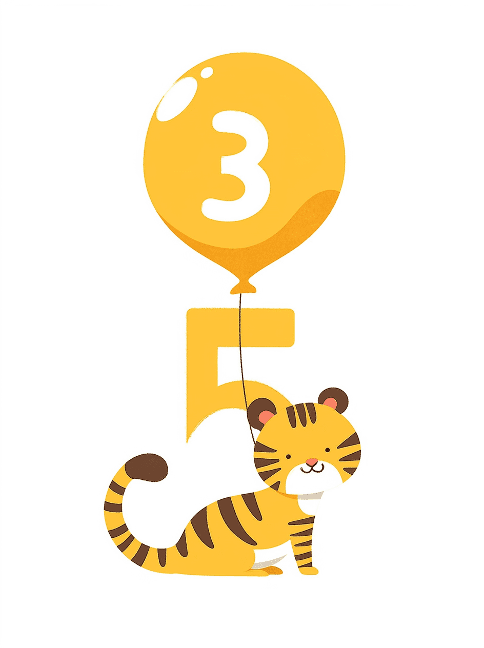 Animal Number 092 original repeating artwork