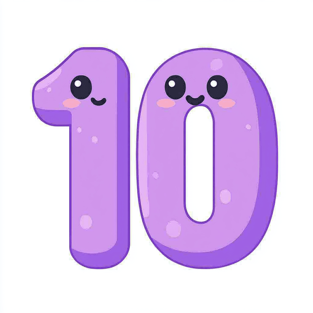 Number Flip original repeating artwork