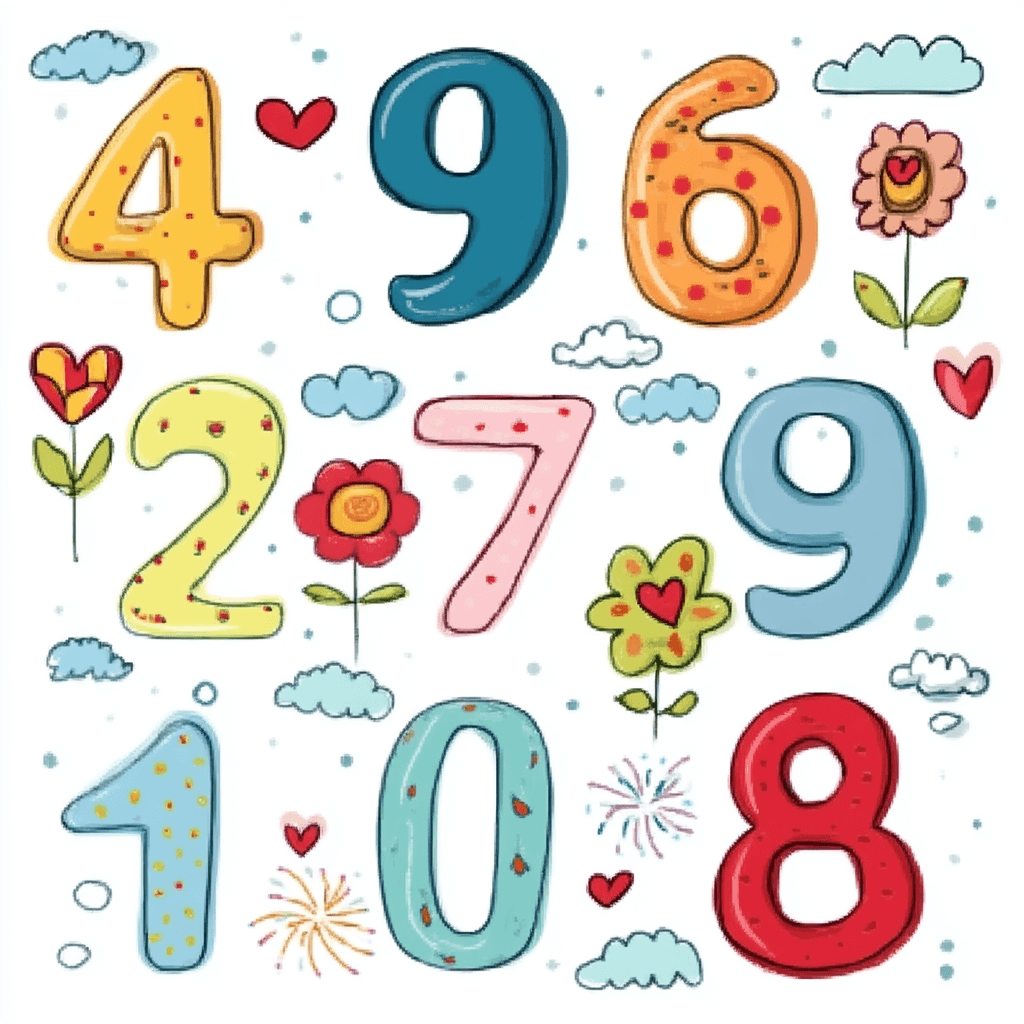 Animal Number 046 original repeating artwork