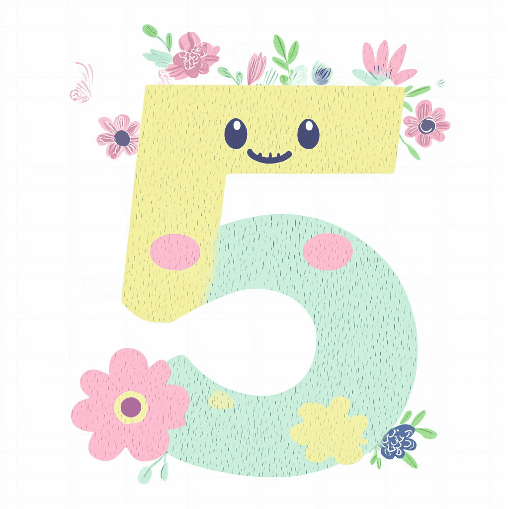 Animal Number 099 original repeating artwork