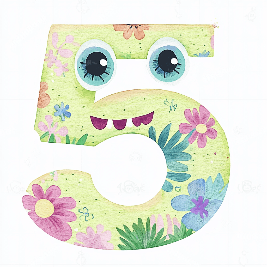 Animal Number 252 original repeating artwork