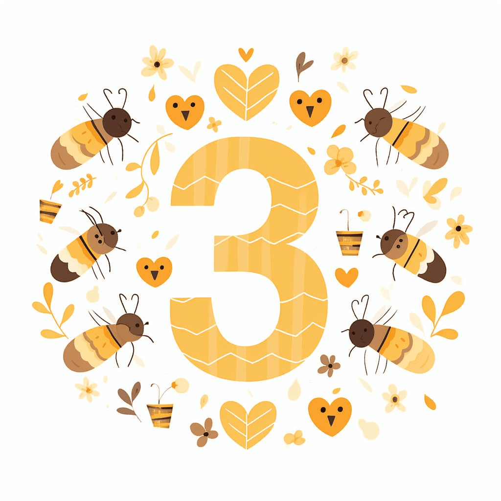 Bee Picnic original repeating artwork