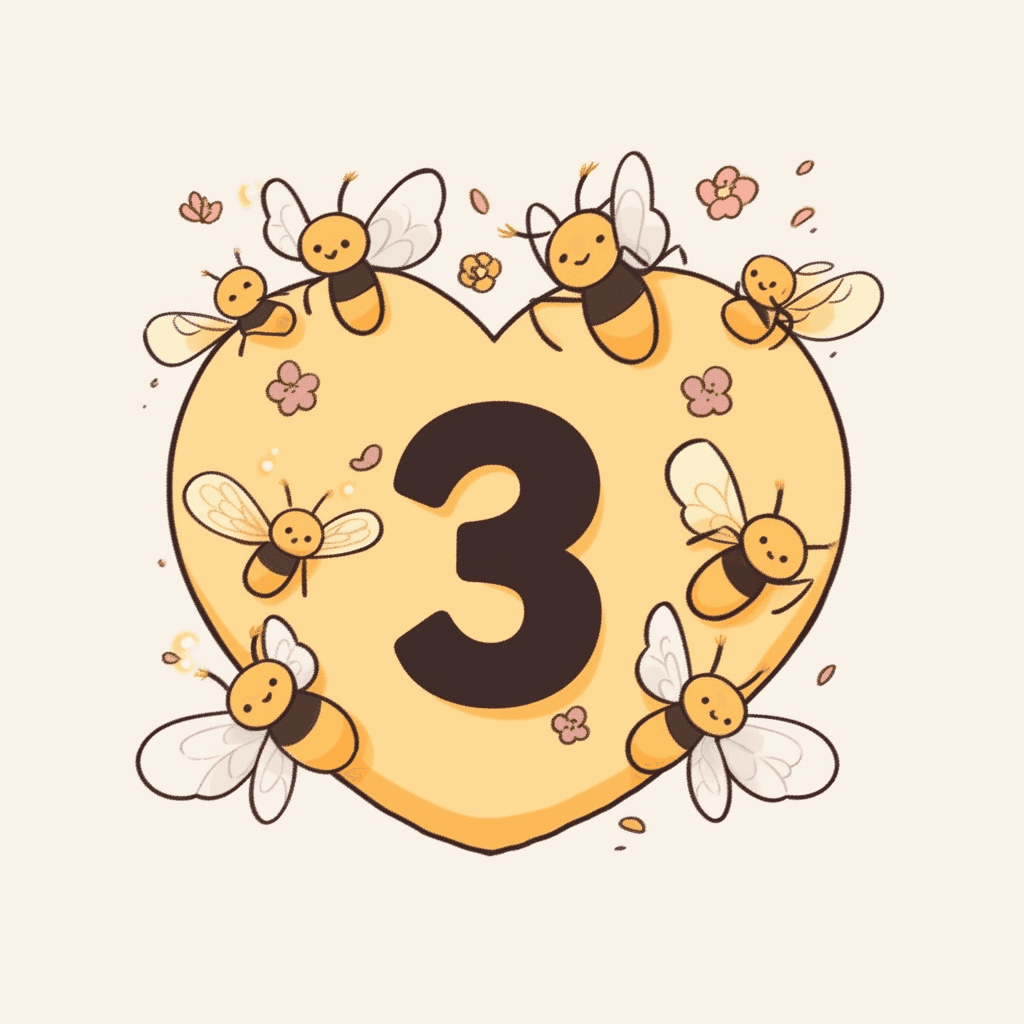 Bee Rhythm original repeating artwork