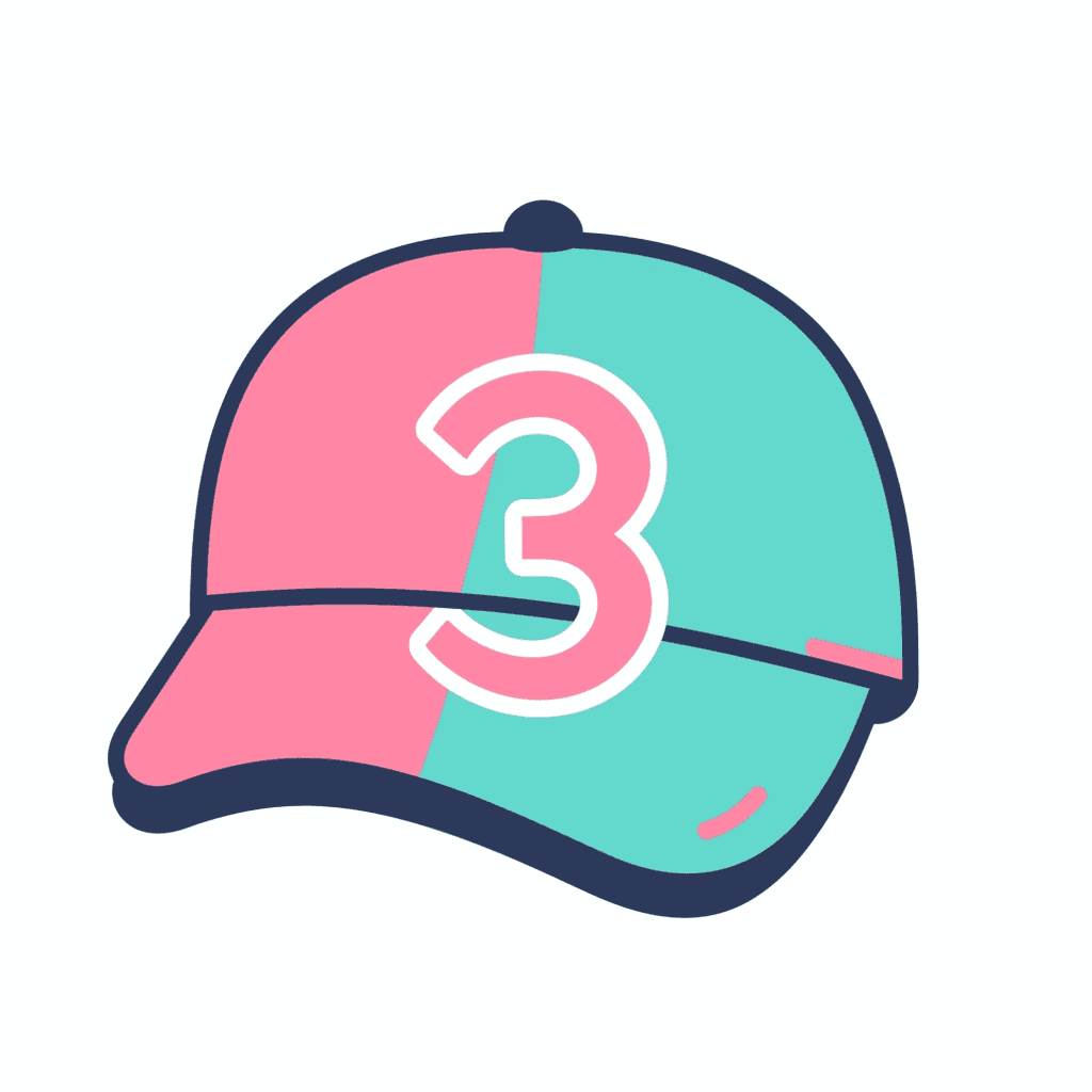 Hat Burst original repeating artwork