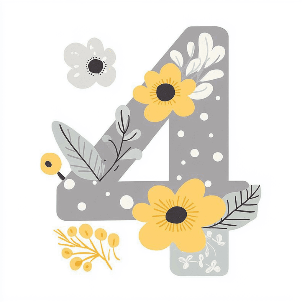 Number 128 original repeating artwork