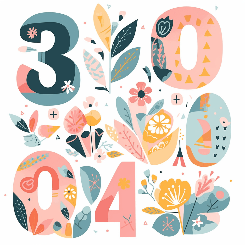Number 022 original repeating artwork