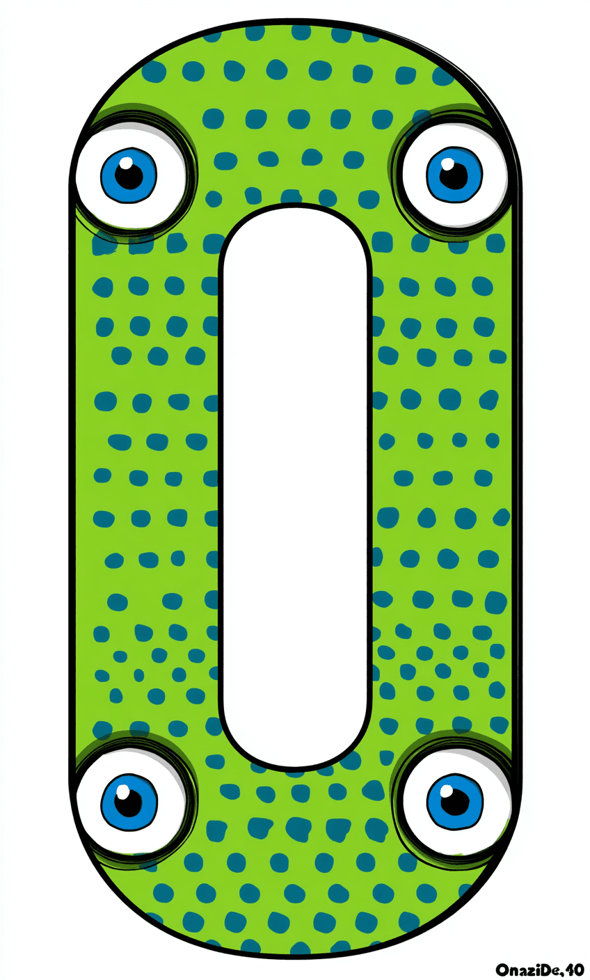 Animal Number Fair original repeating artwork