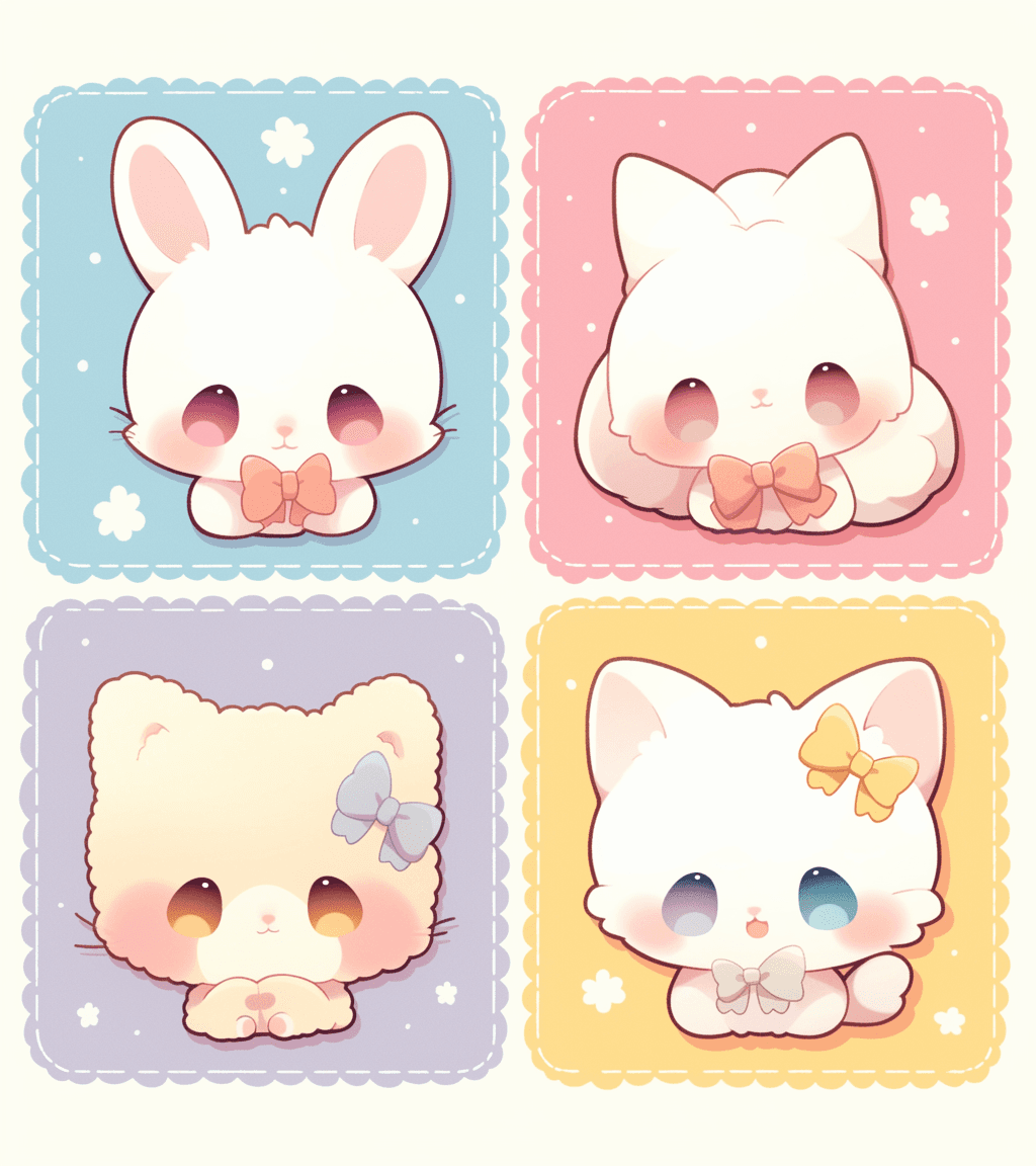 Cartoon Animals Pals original repeating artwork