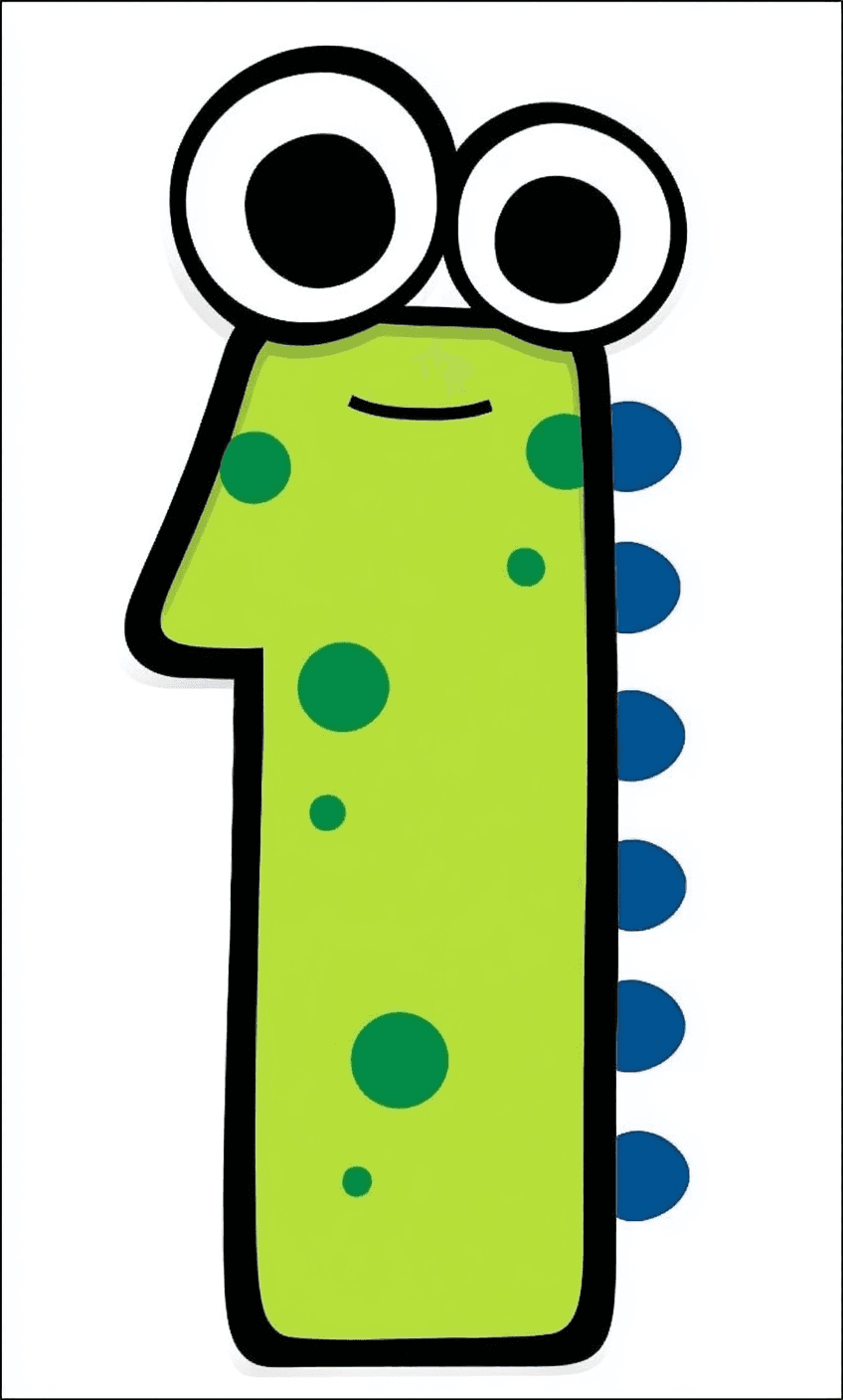 Animal Number 013 original repeating artwork
