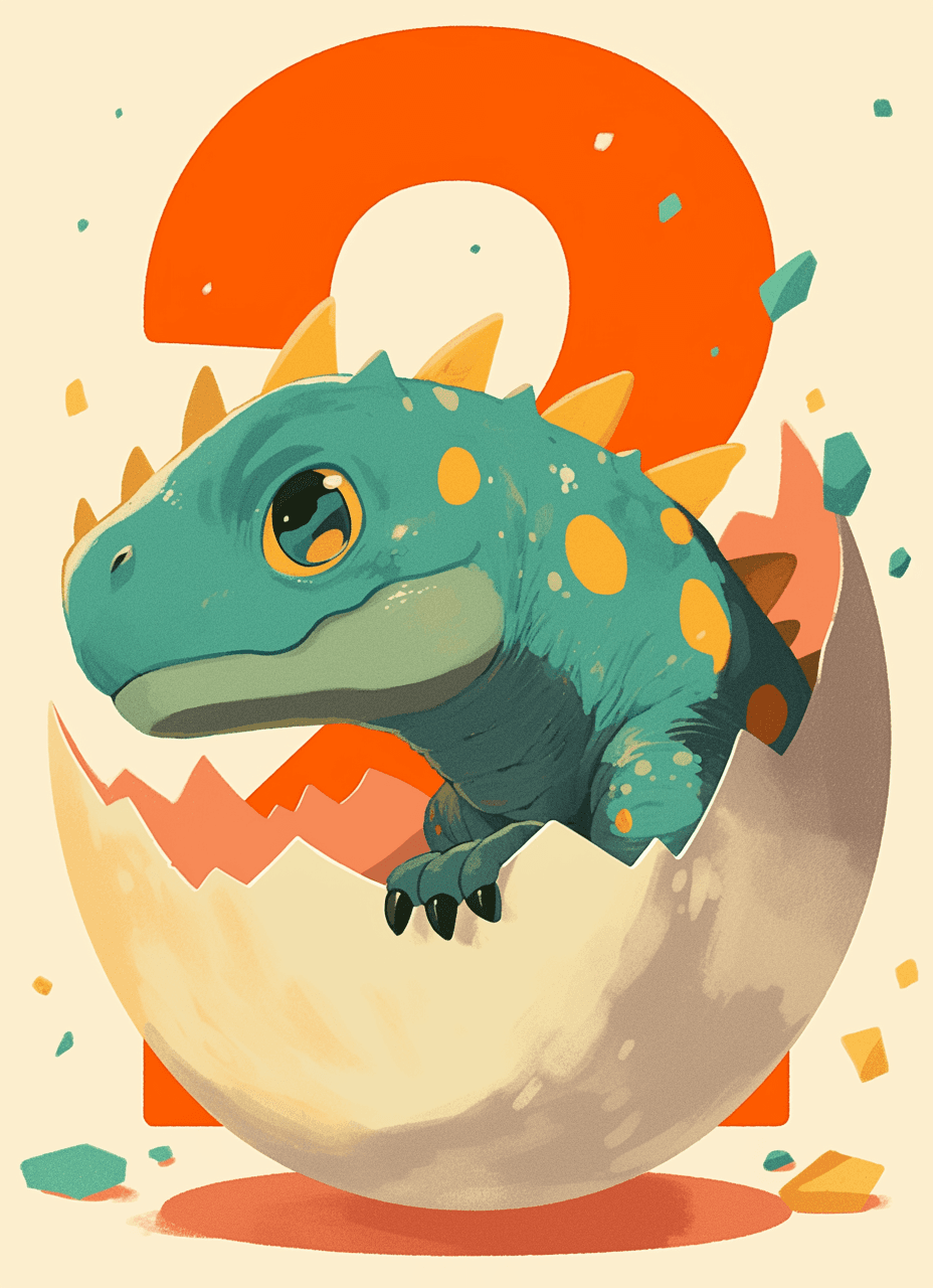 Animal Number 086 original repeating artwork