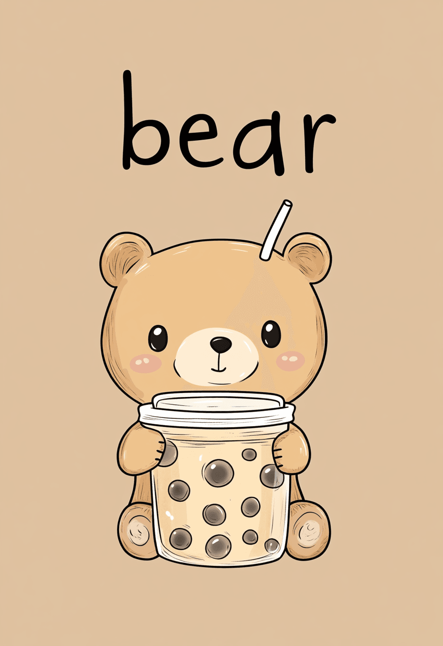 Milk Tea Crew original repeating artwork