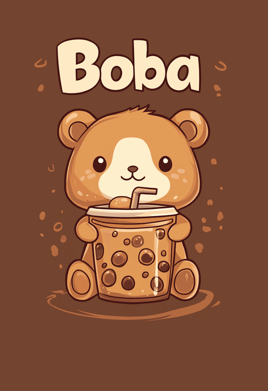 Milk Tea Squad original repeating artwork