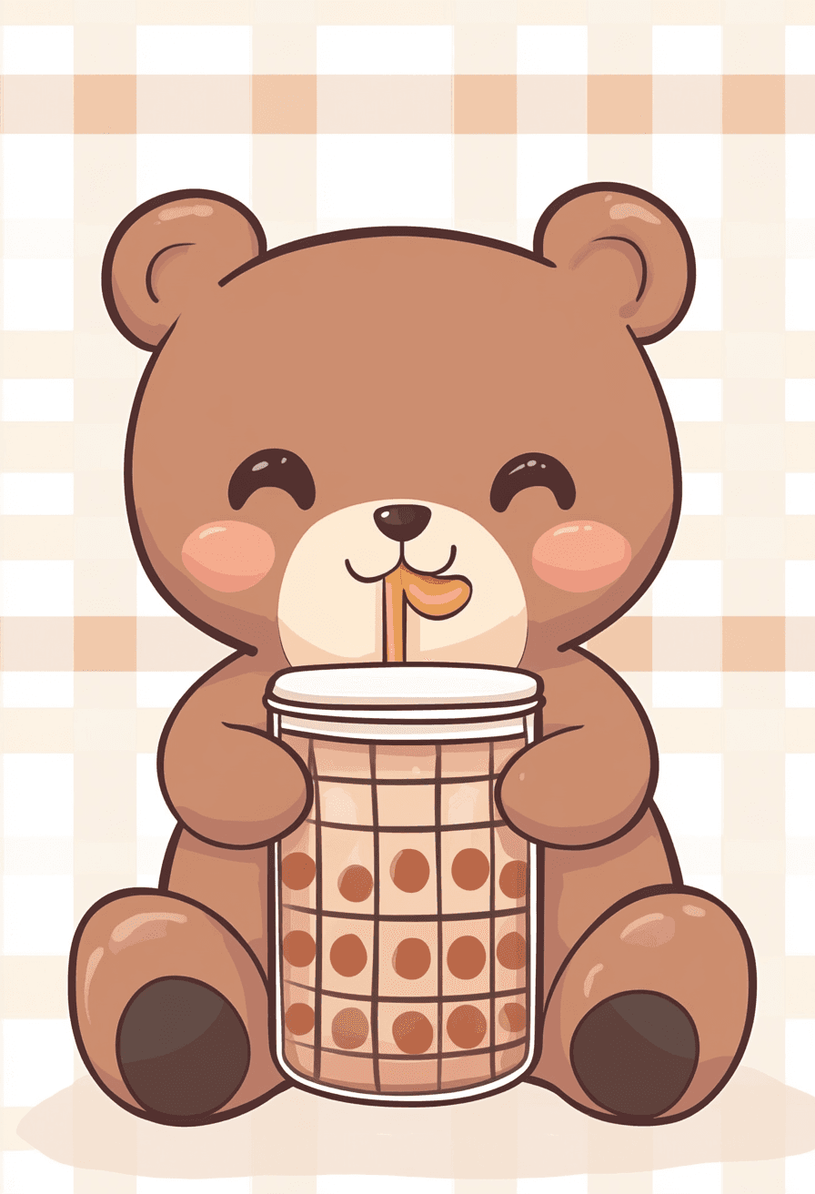 Cute Bear original repeating artwork