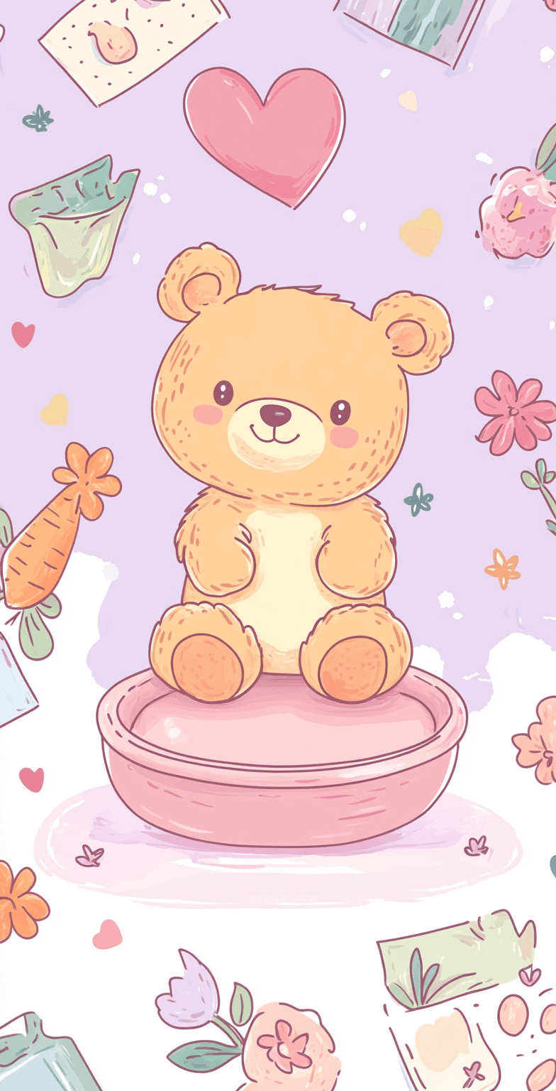 Cute Bear Festival original repeating artwork