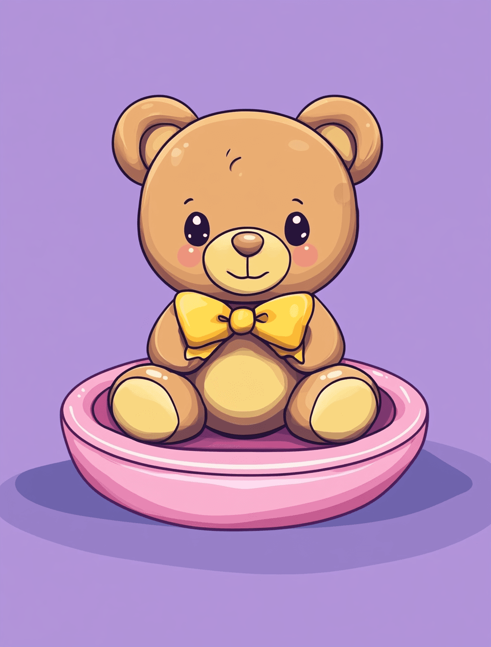 Cute Bear Bold original repeating artwork