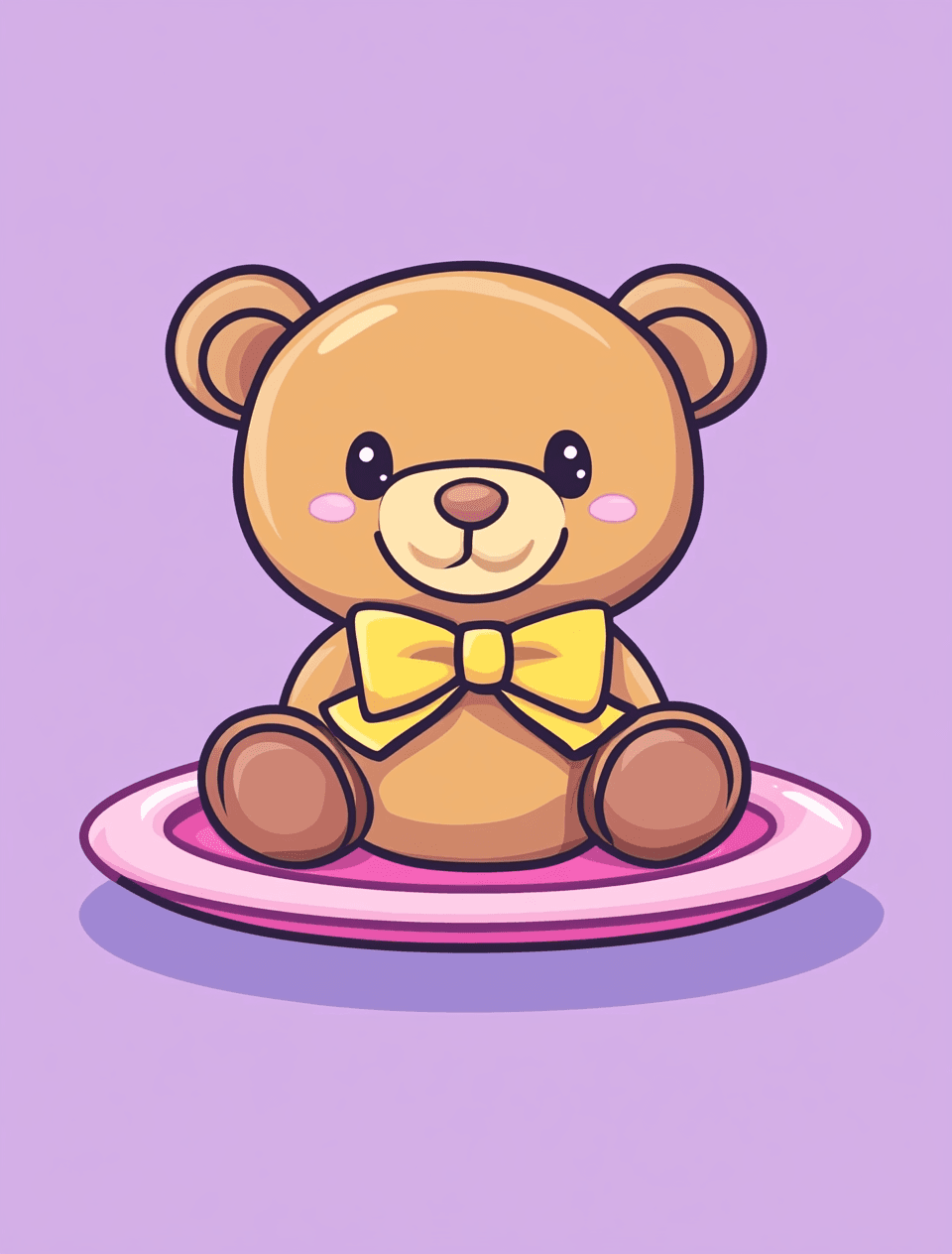 Cute Bear Golden original repeating artwork