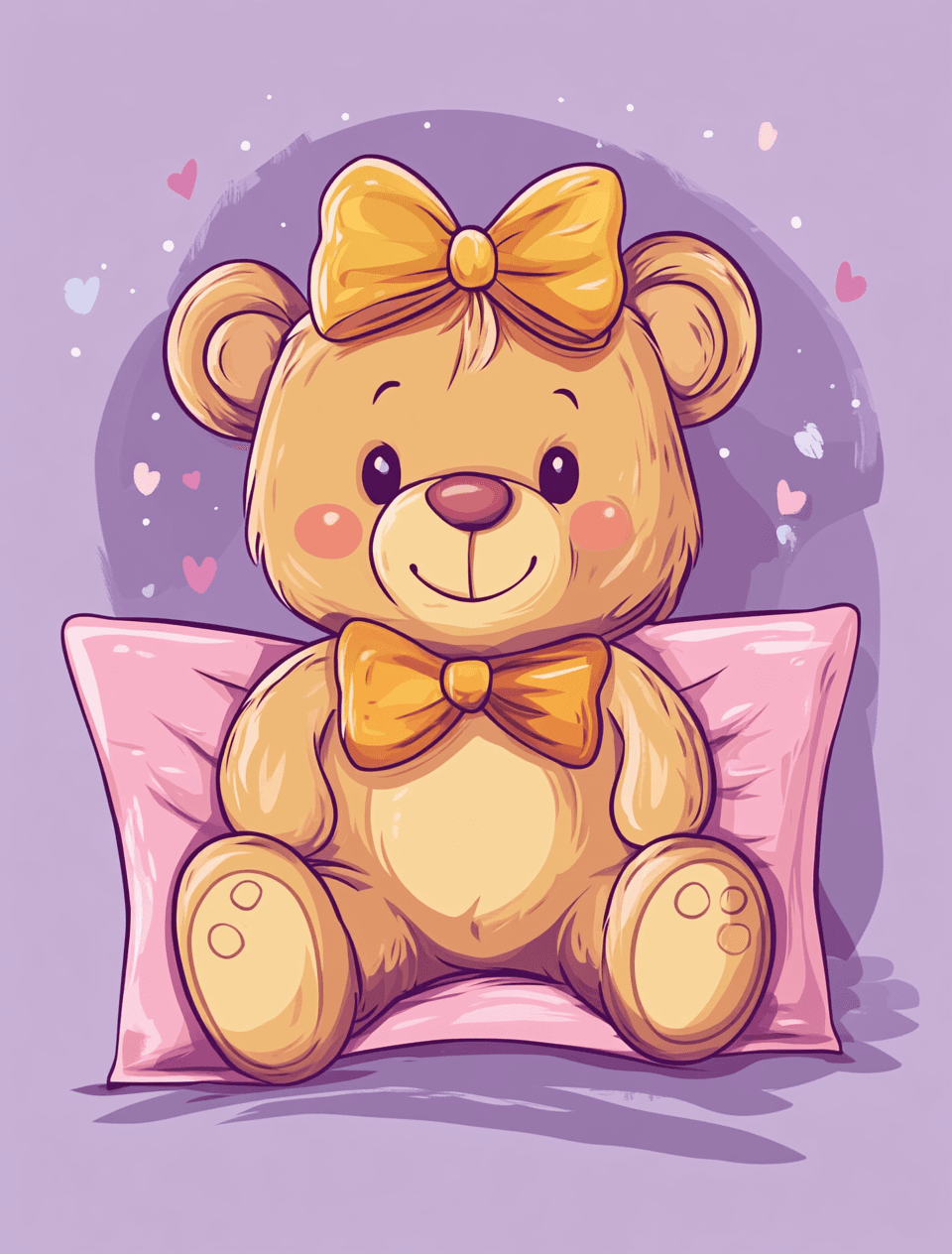Cute Bear Street original repeating artwork
