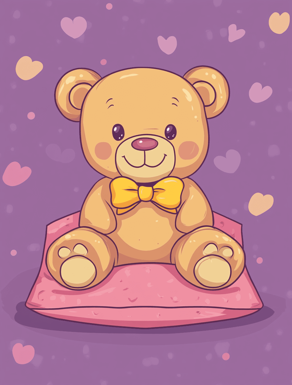 Cute Bear Session original repeating artwork
