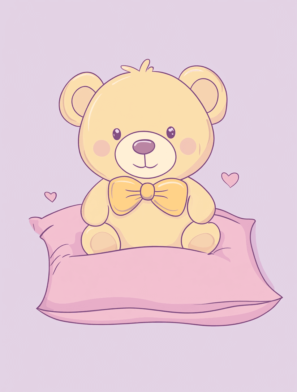 Cute Bear Sunlit original repeating artwork