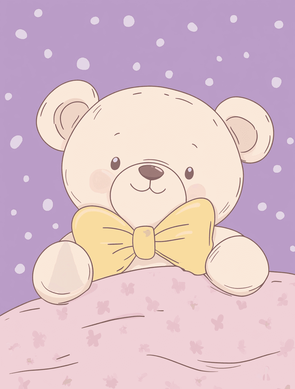 Cute Bear Downtown original repeating artwork