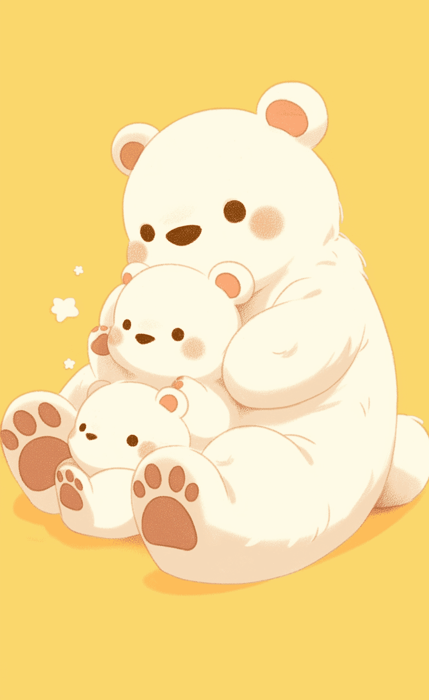 Cute Bear Zoom original repeating artwork