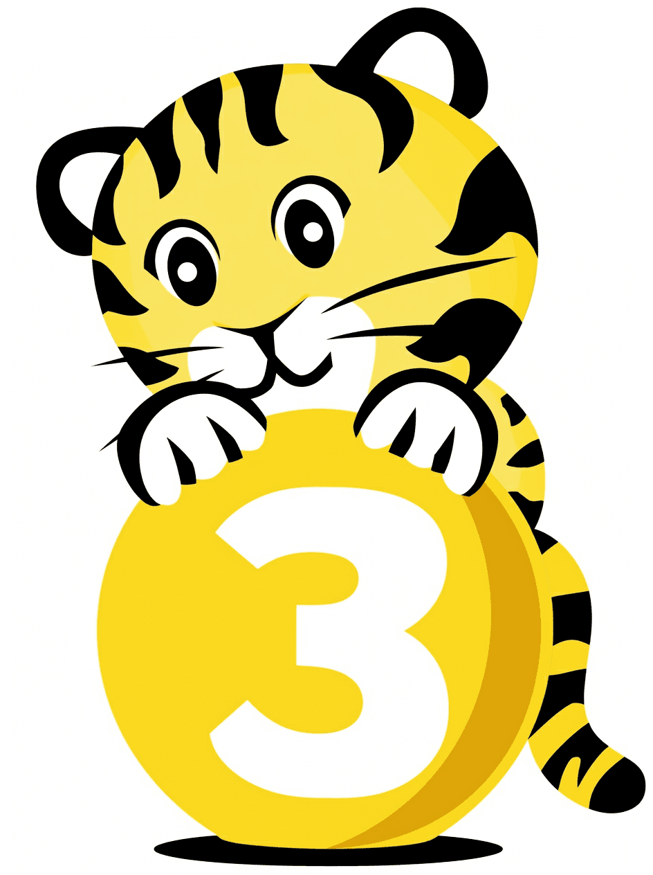 Animal Number Flare original repeating artwork