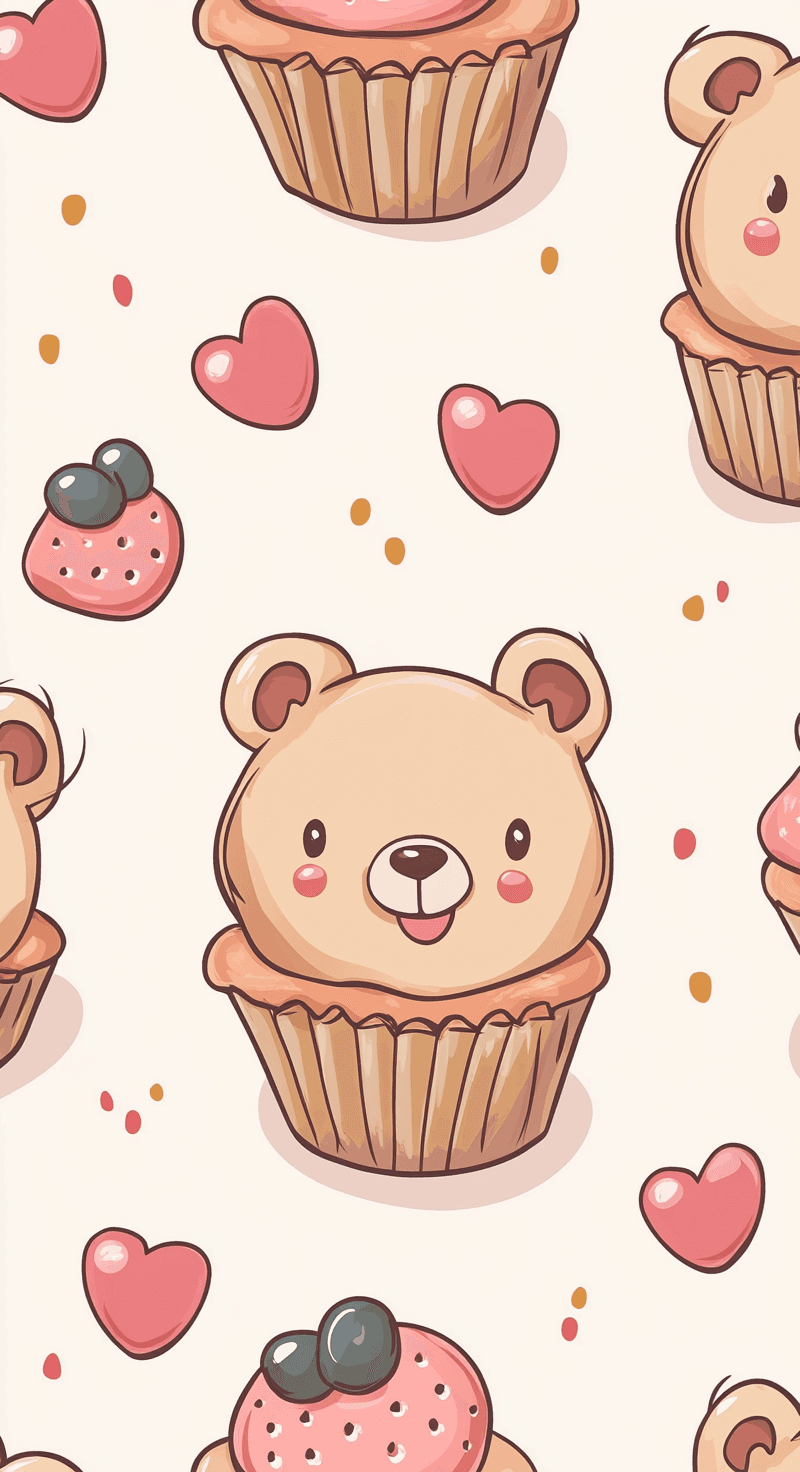 Cute Bear 004 original repeating artwork