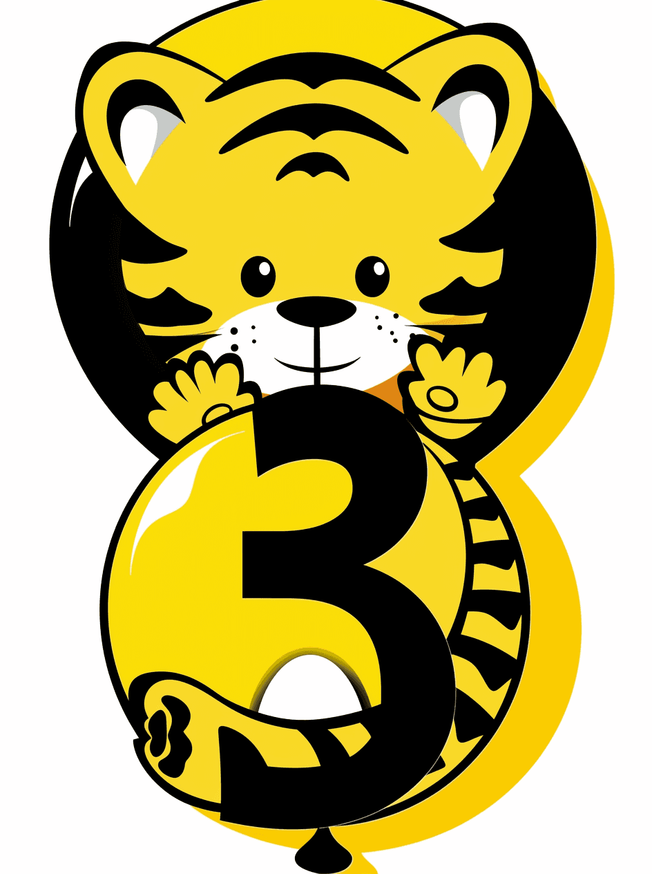 Animal Number 098 original repeating artwork