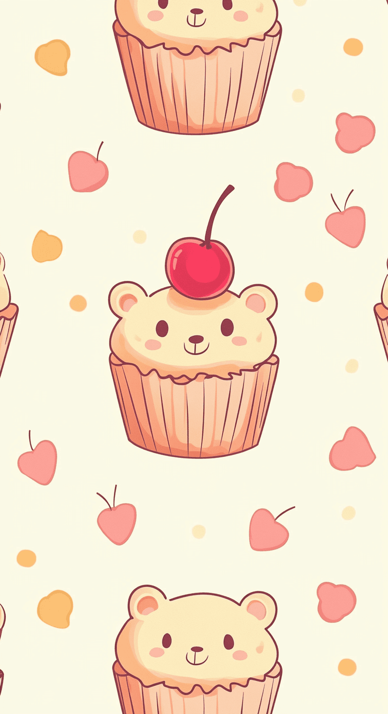 Cute Bear Burst original repeating artwork