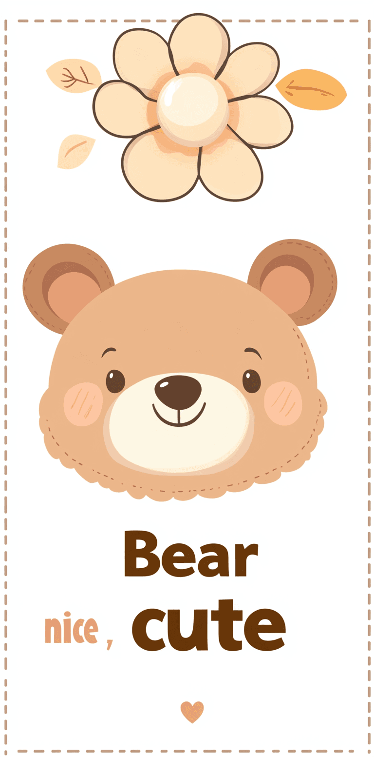 Cute Bear Sprint original repeating artwork