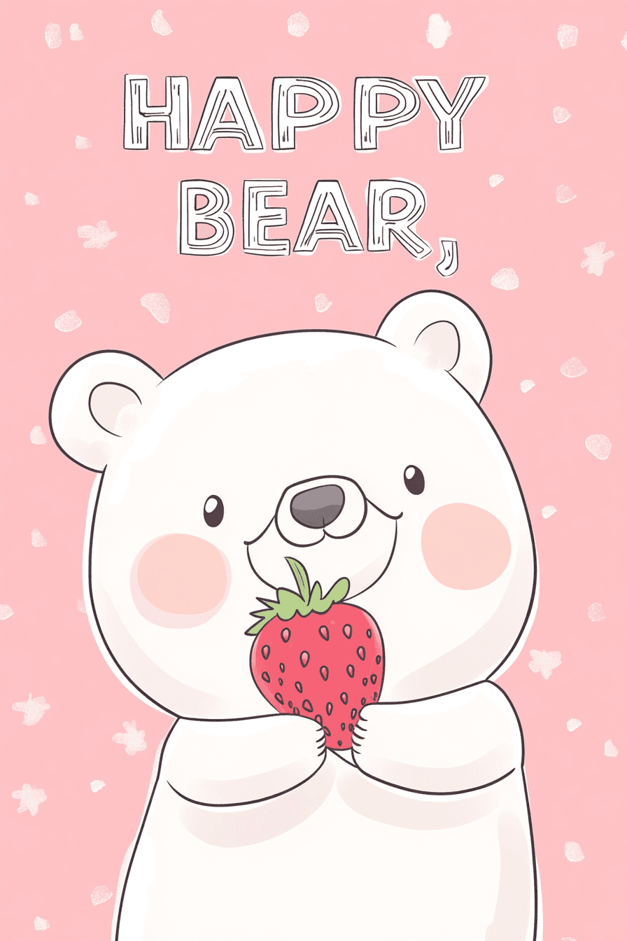 Cute Bear Twilight original repeating artwork