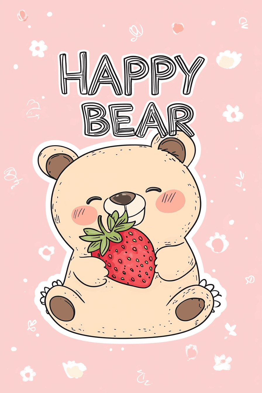 Cute Bear 017 original repeating artwork