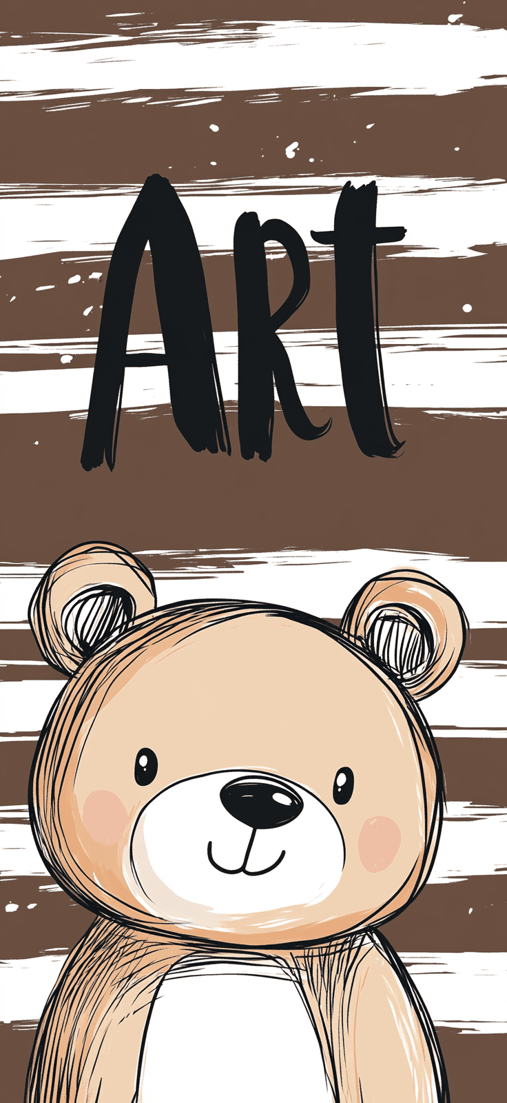 Cute Bear Spring original repeating artwork