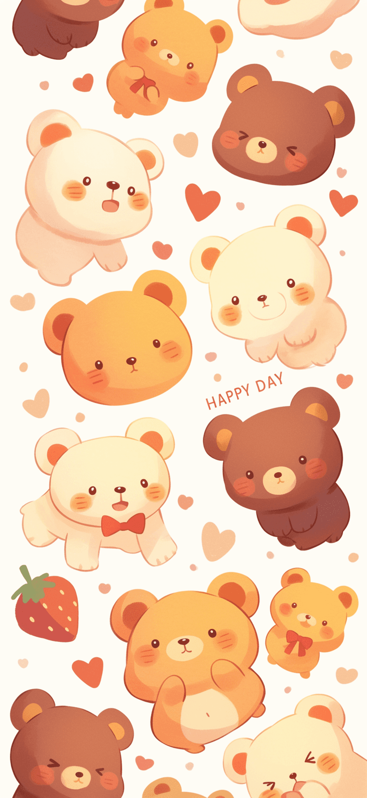 Cute Bear Daybreak original repeating artwork