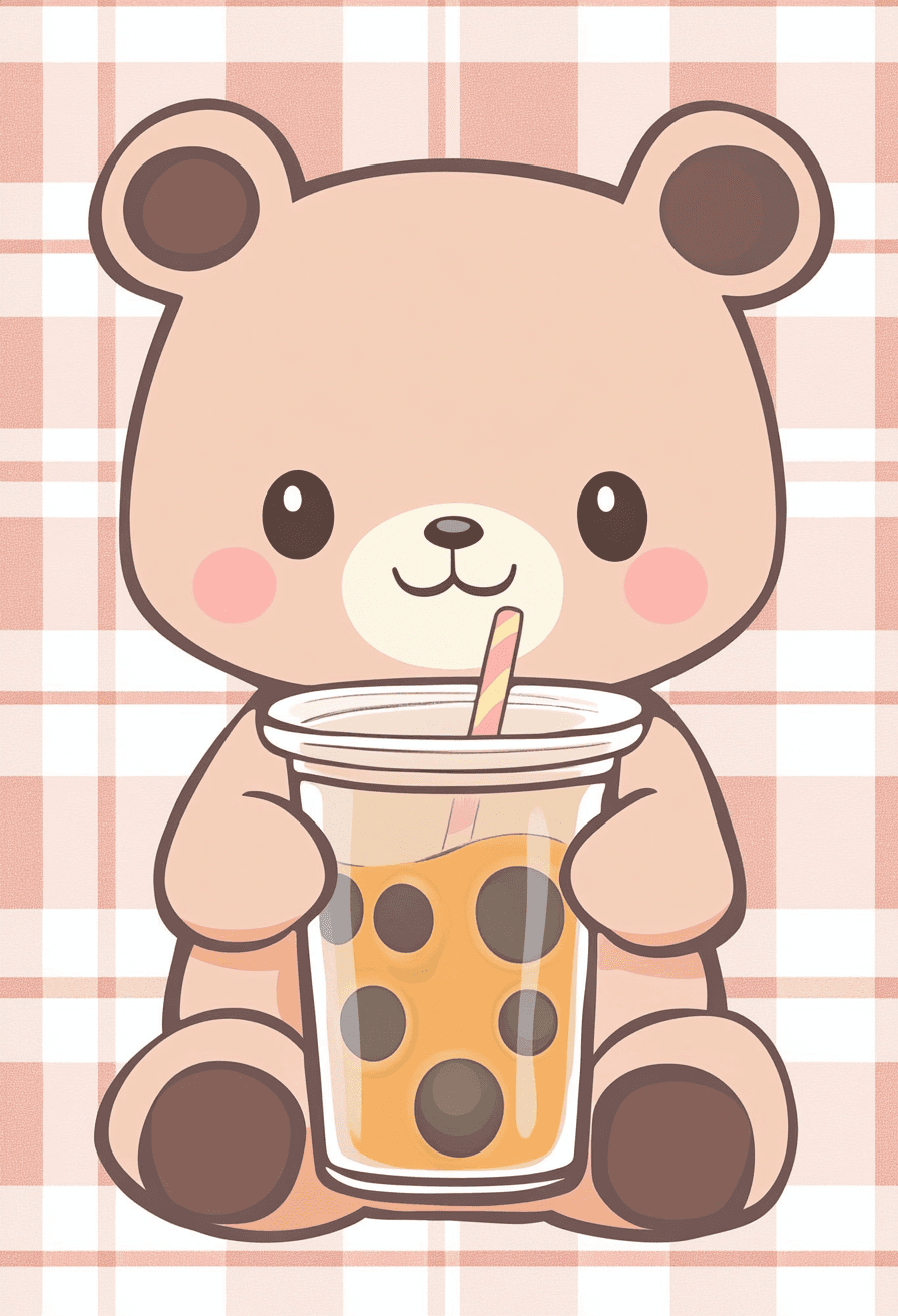 Bear Glow original repeating artwork