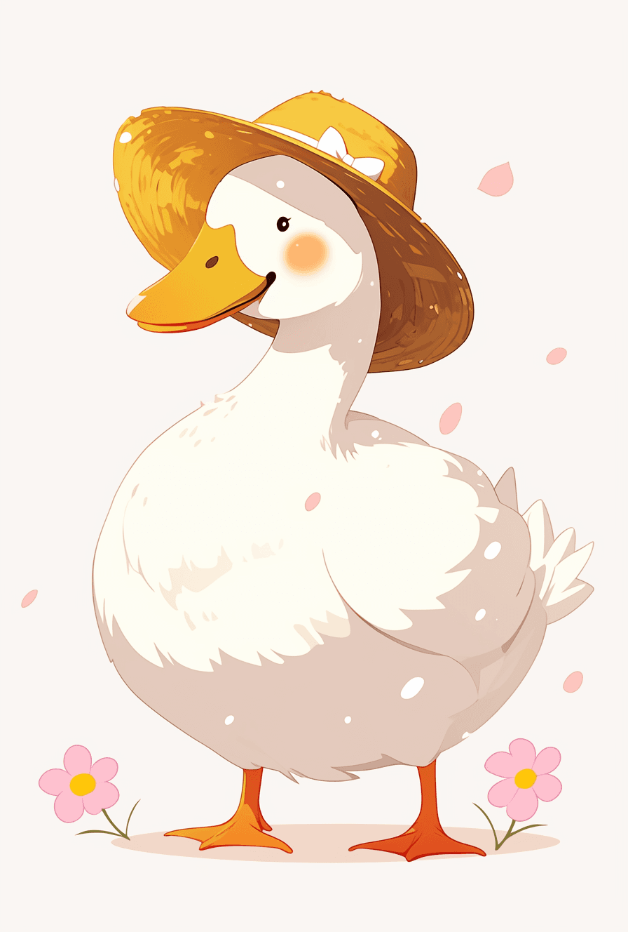 Cartoon Goose original repeating artwork