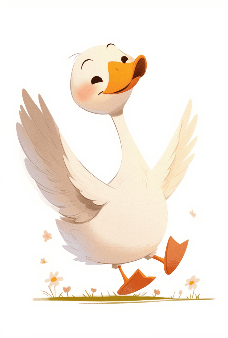 Cartoon Goose Club original repeating artwork