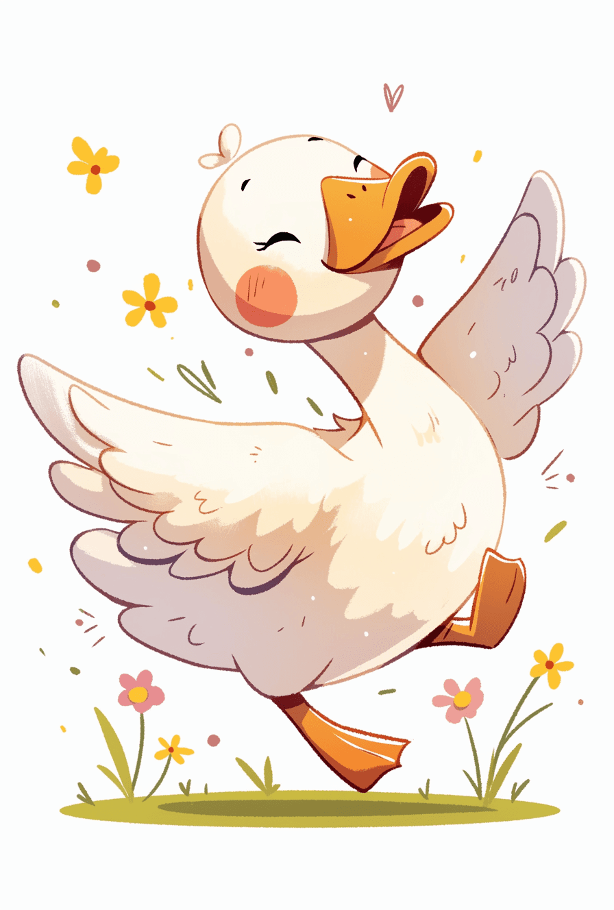 Cartoon Goose Gang original repeating artwork