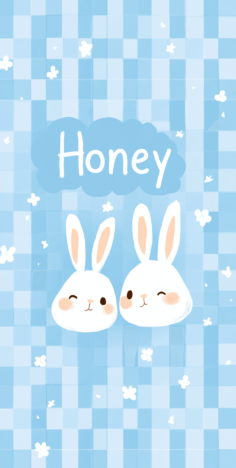 Cartoon Bunny Party original repeating artwork