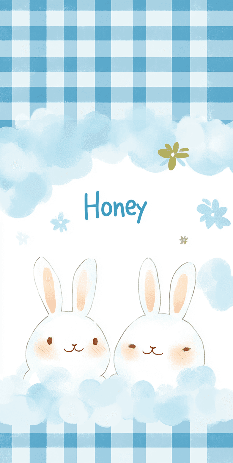Cartoon Bunny Festival original repeating artwork