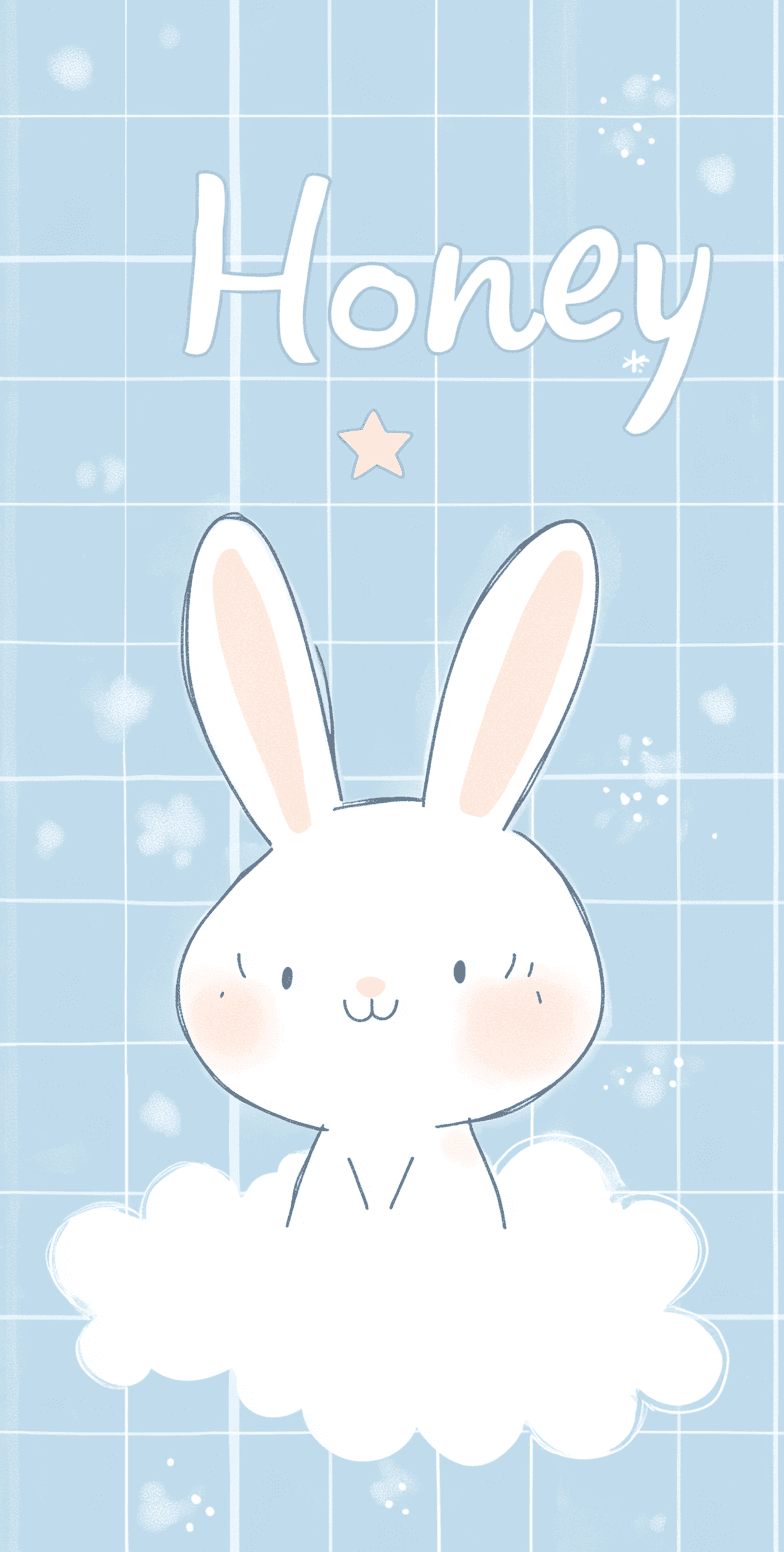 Cartoon Bunny Team original repeating artwork