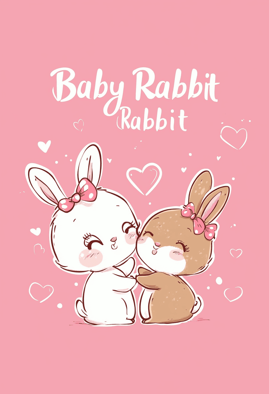 Cartoon Bunny Crew original repeating artwork